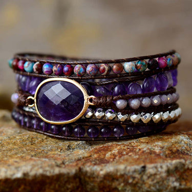 Flowing Light Fluorite Wrap Bracelet